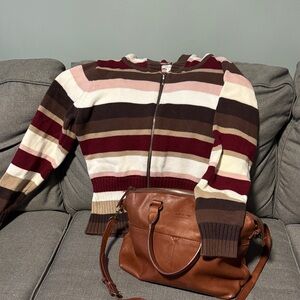 Brown Leather Shoulder Bag